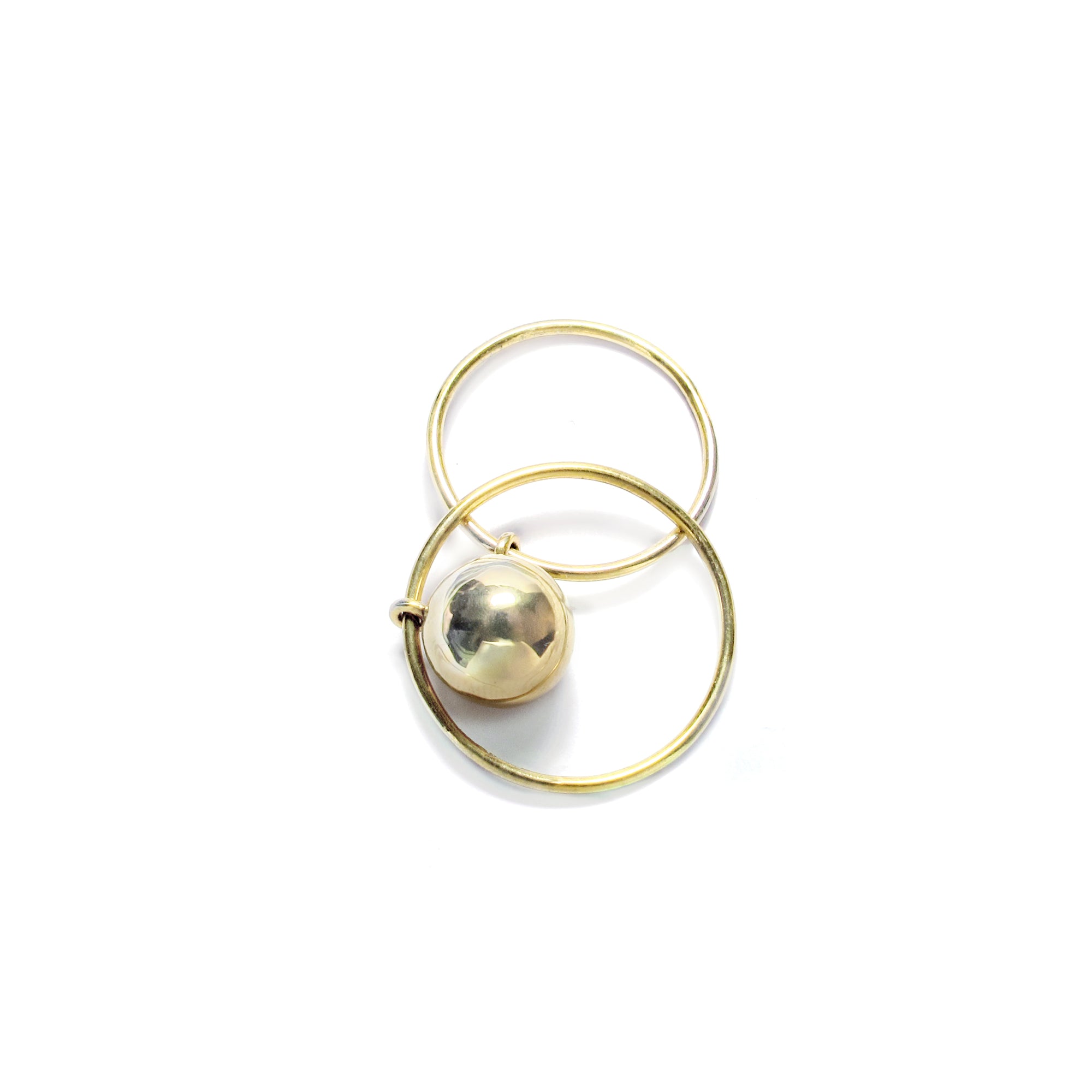BALL DOUBLE SLIDE RING / Metal
