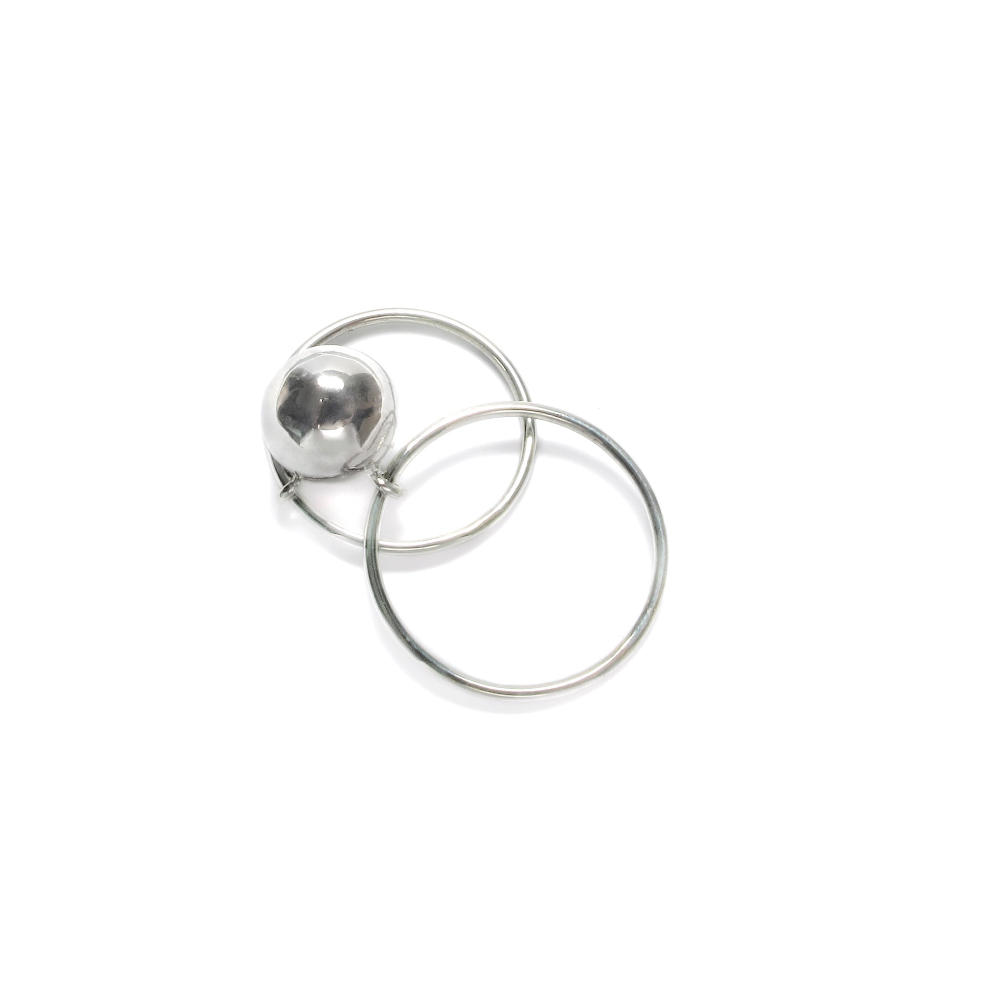 BALL DOUBLE SLIDE RING / Metal