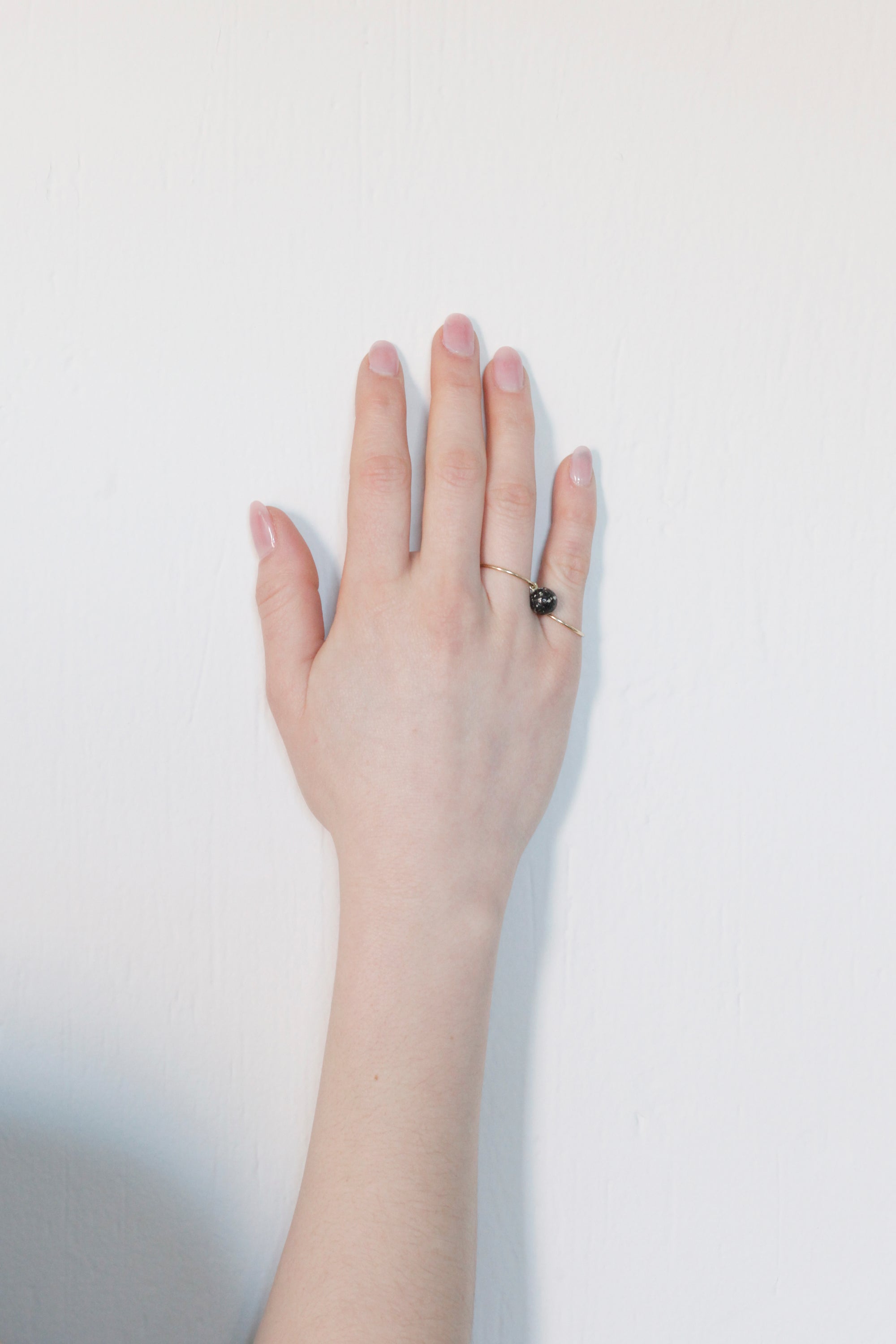 BALL DOUBLE SLIDE RING / Leopard Jasper